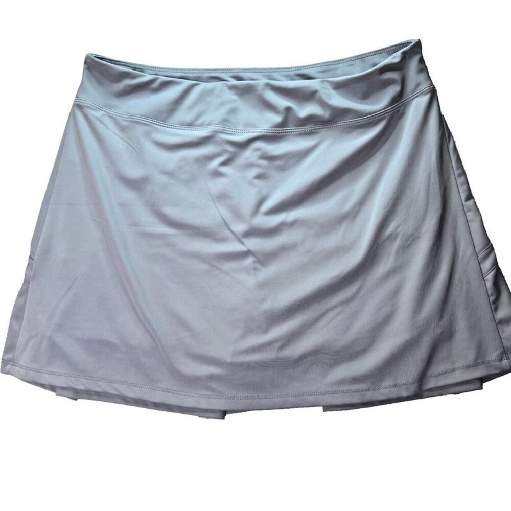 Zealotpower - Women's L Skort Grey Stretch Tennis Pickleball